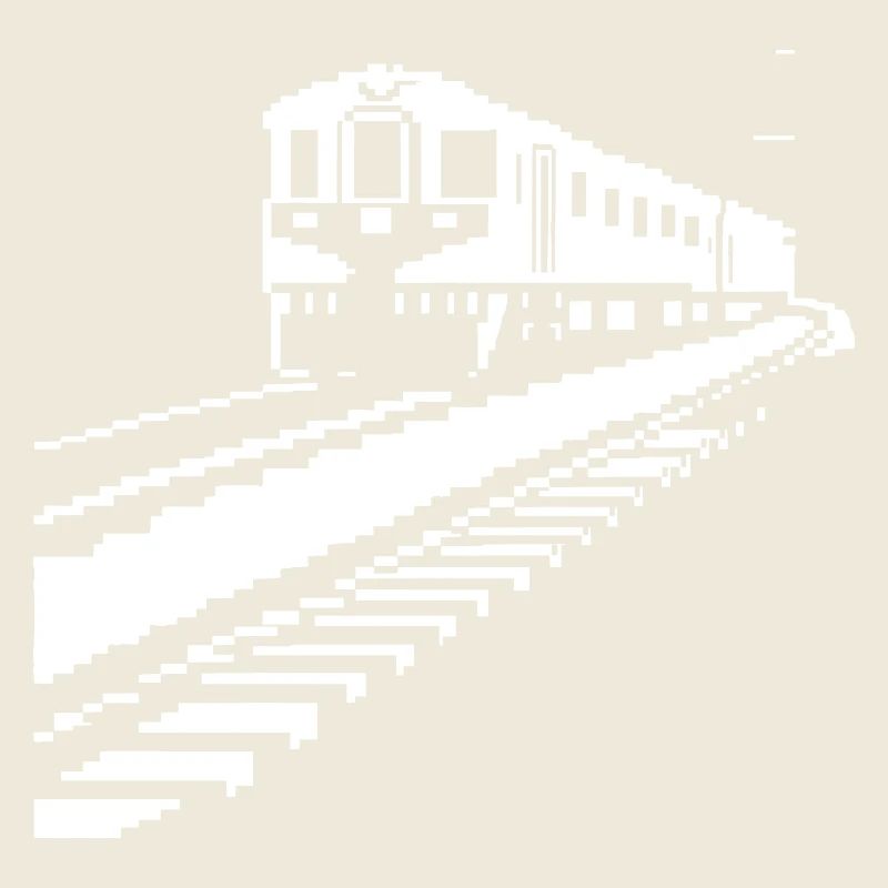 Chemin de fer Pixel Art