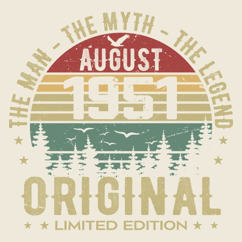 Legend Since Aug 1951 Birthday Gift 1951
