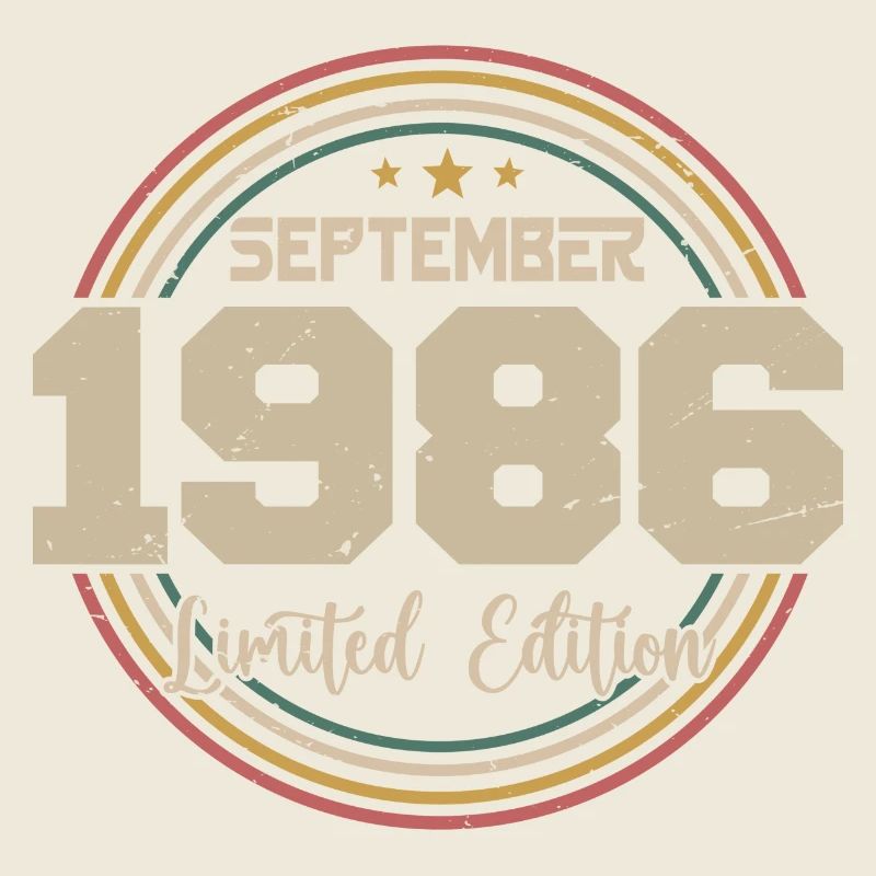 Cadeau Septembre 1986 September Birthday Gift 1986