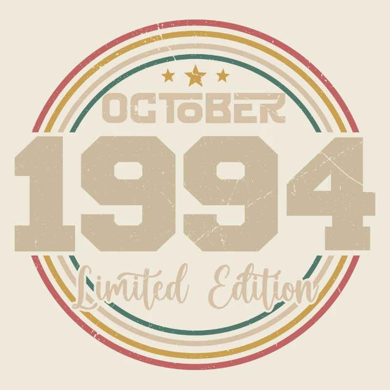 Né en octobre 1994 Retro Anniversaire Octobre 1994