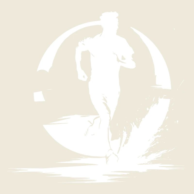 Marathon Junge Zeichnung