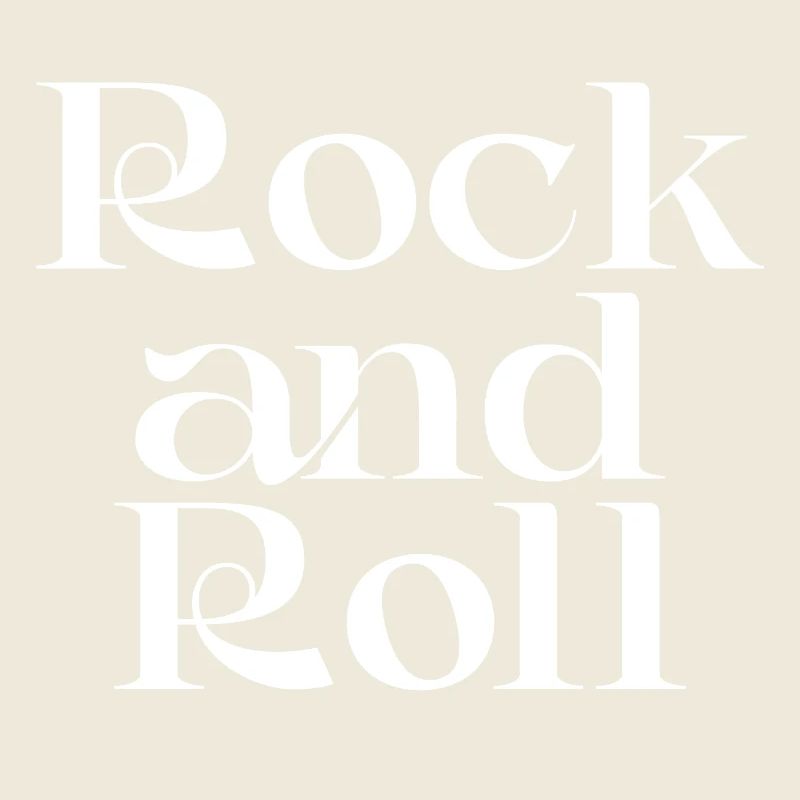 Vintage Rock'n'Roll-Typografie-Design