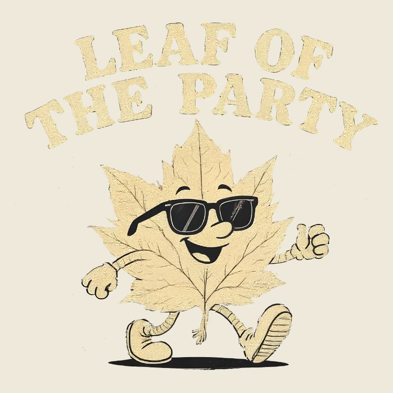 Blatt der Party Happy Fall Ernte Herbstblatt