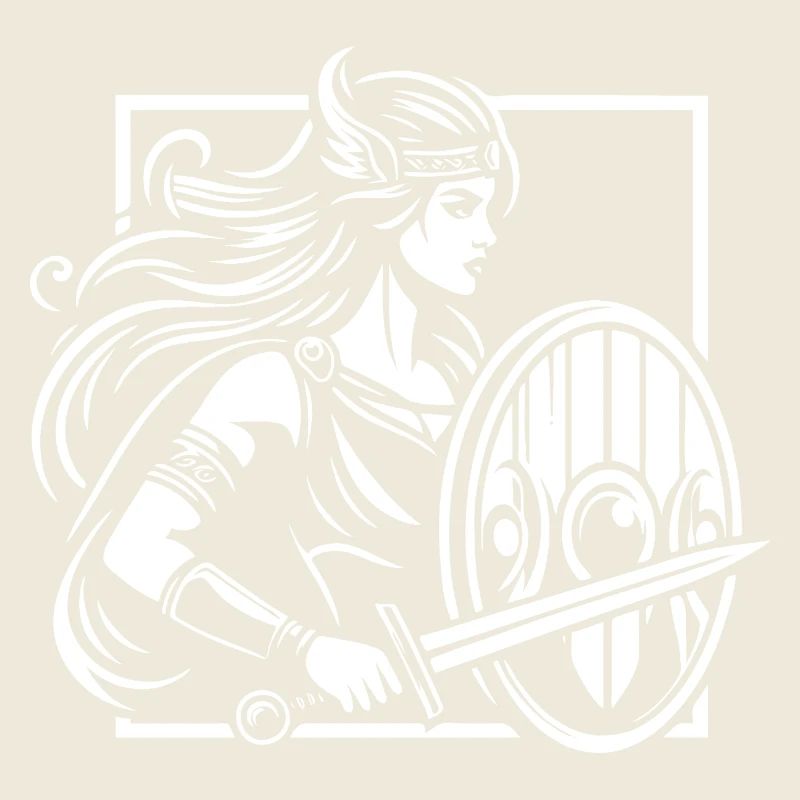 Shield Maiden Design – Strong Viking