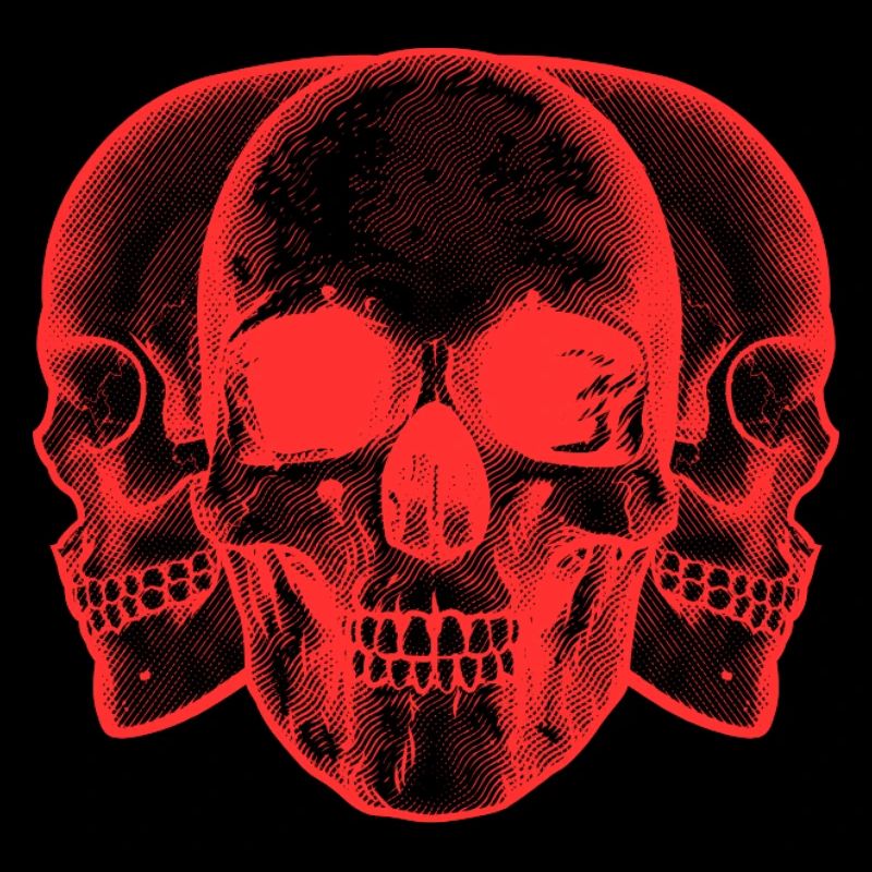 Red skulls