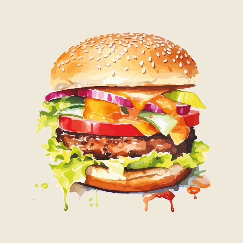 Hamburger Farbexplosion