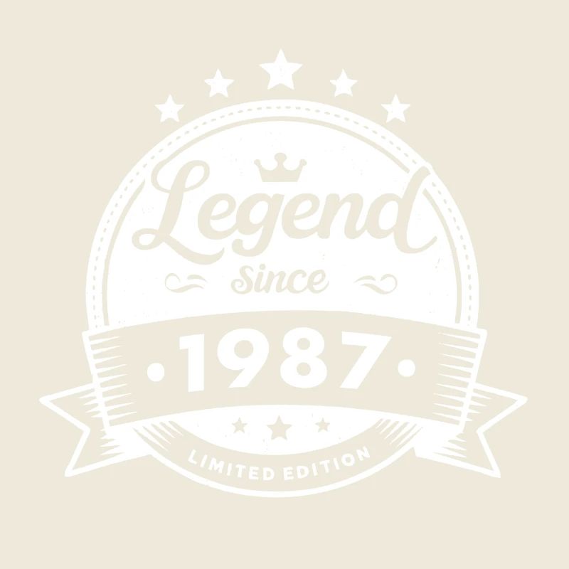 Legend since 1987, weiss