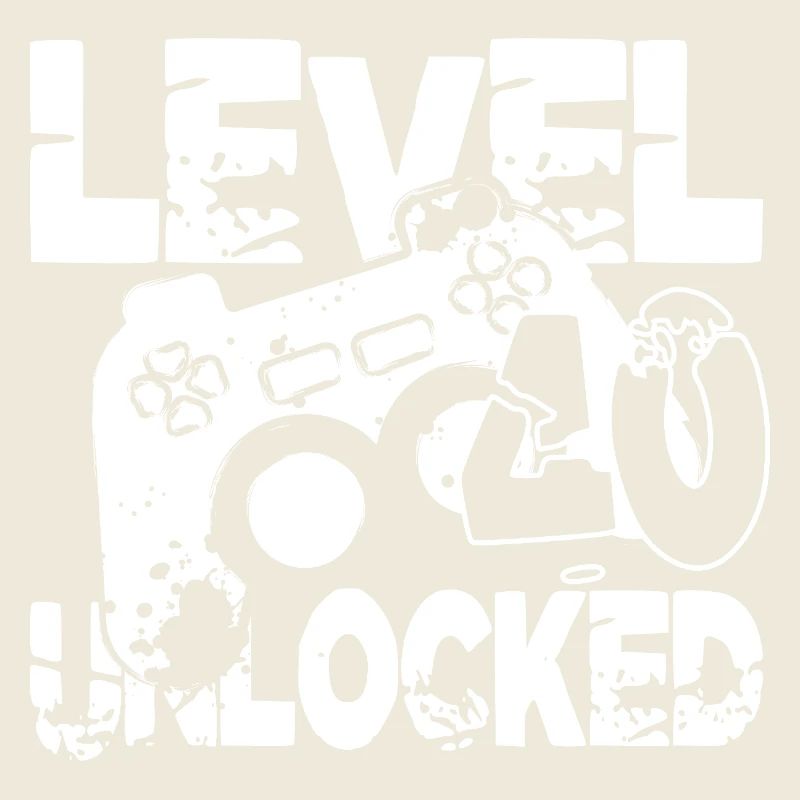 Level 40 Controller Grafik schwarz weiss