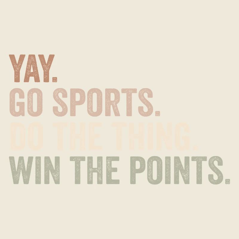 Yay Go Sport mach das Ding Gewinnen Sie die Punkte