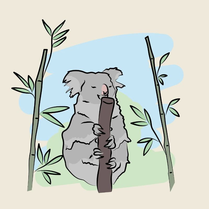 Illustration design "Koala Kisses"