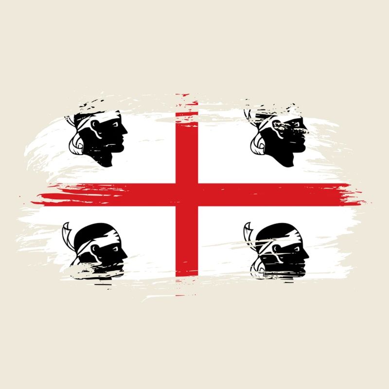 Sardinia vintage flag