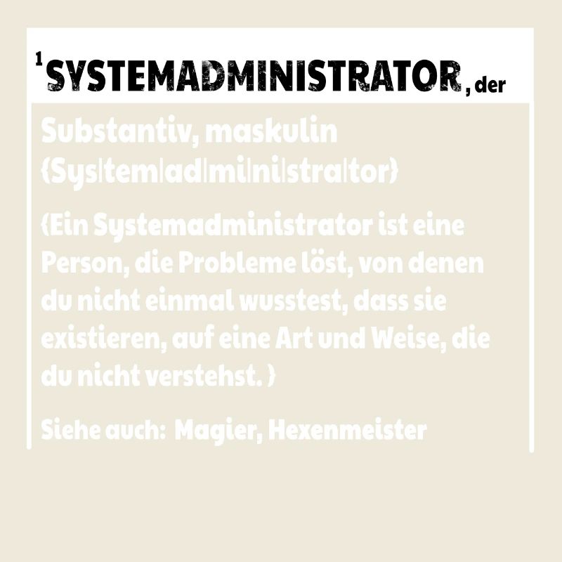 Systemadmin Definition