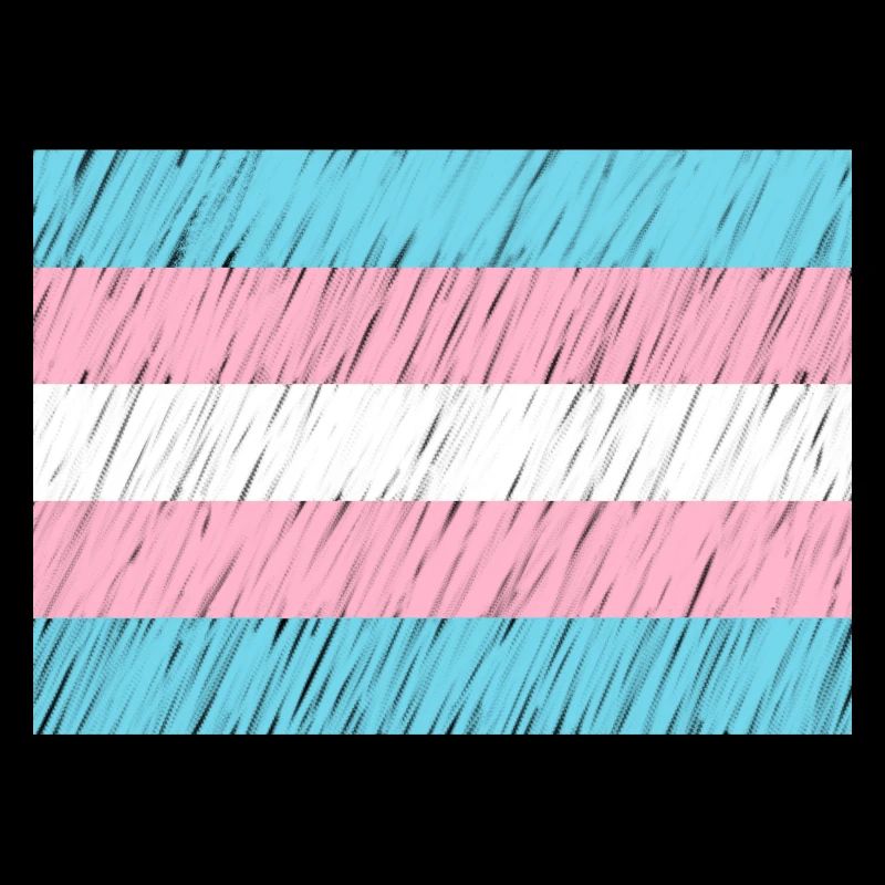 Trans Flag Pattern Transparent