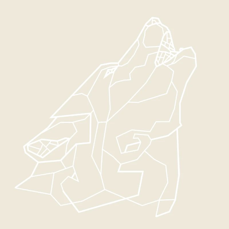 Howling Wolf - white