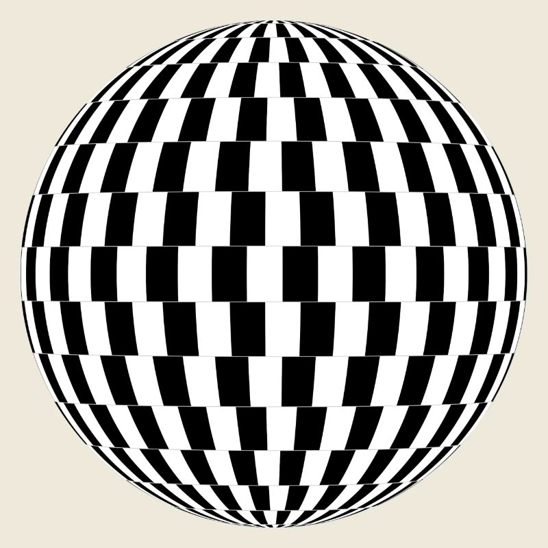 Boule formes abstraites idée cadeau