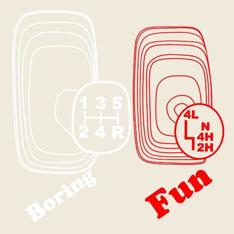 Boring fun gears 4WD 4x4 4WD