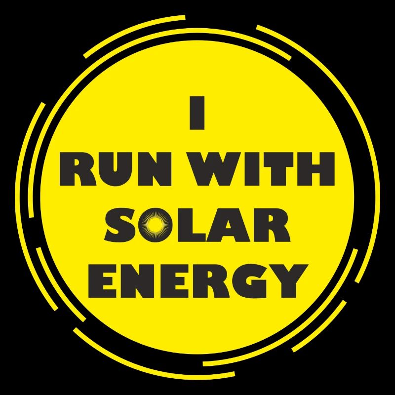 course drôle avec la conception de l'énergie solaire