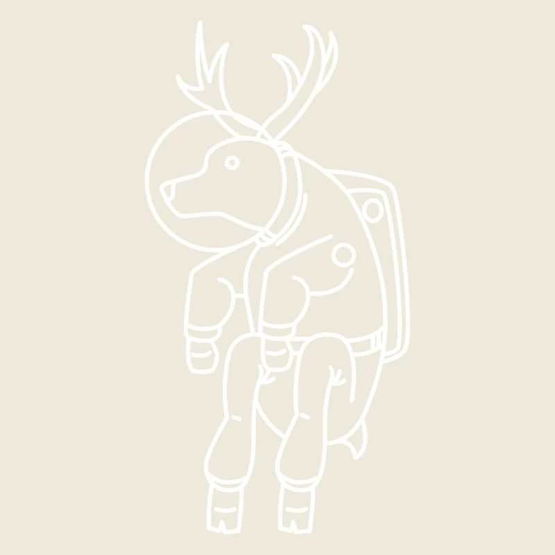 Astronaut moose gift deer space space flight