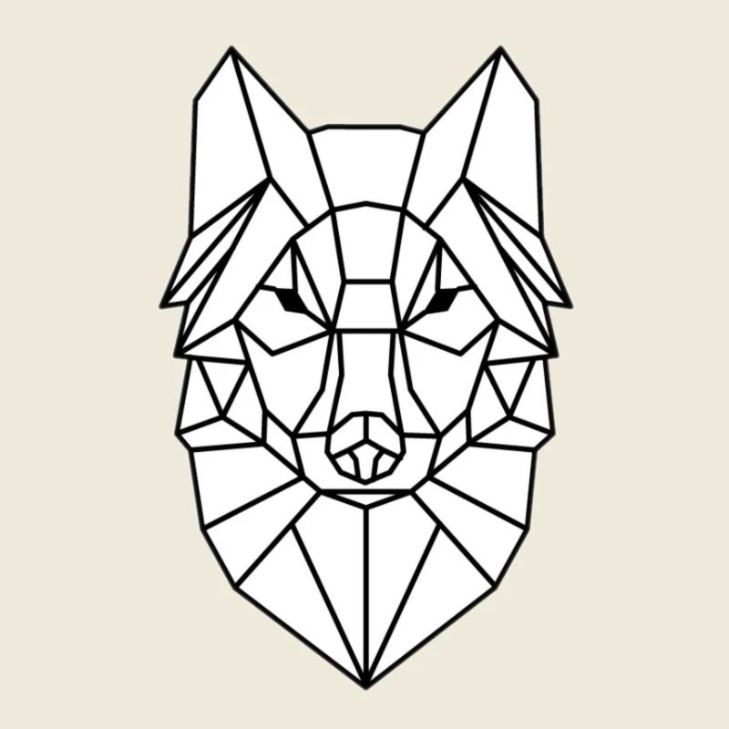 Conception de tête de loup simple