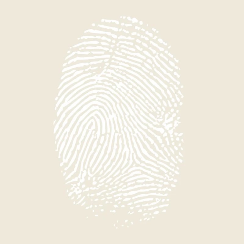 Empreinte digitale blanche