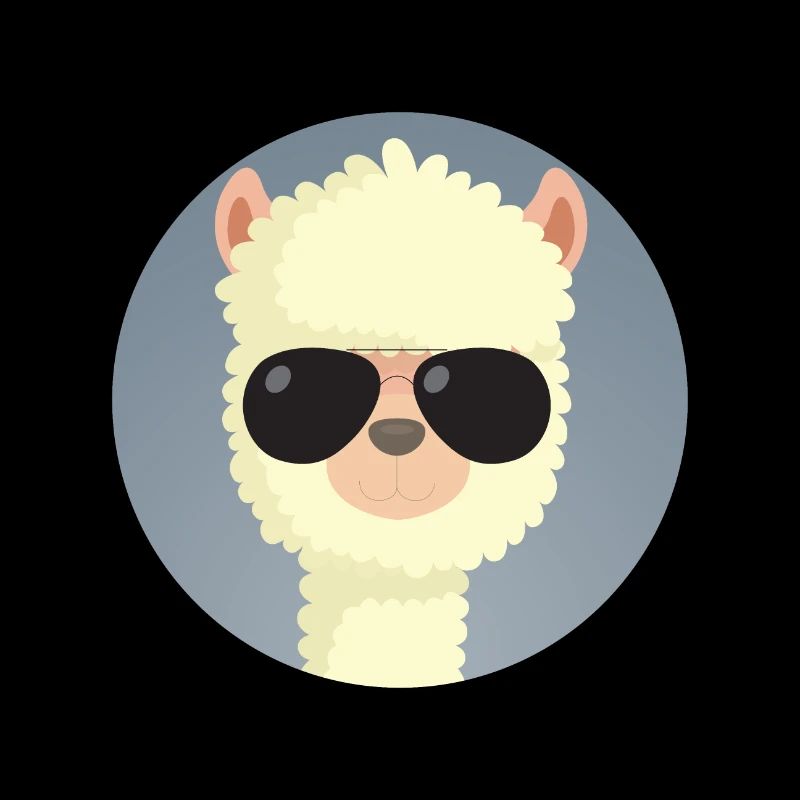 Alpaka Sonnenbrille Tier