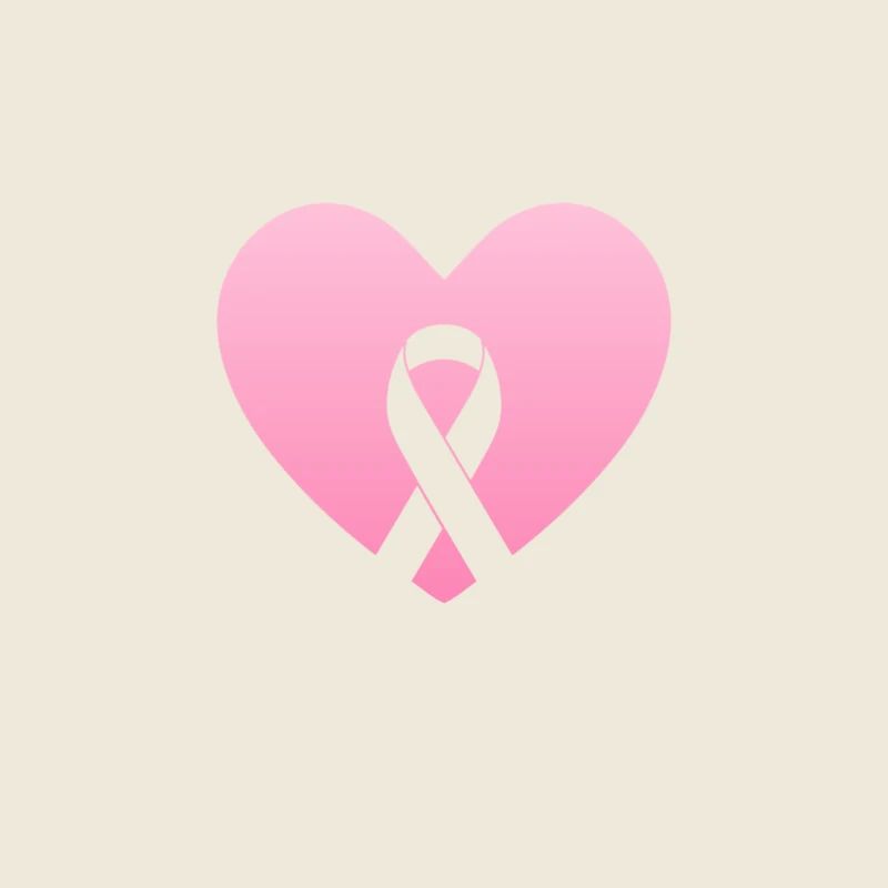 Coeur rose avec arc de conscience