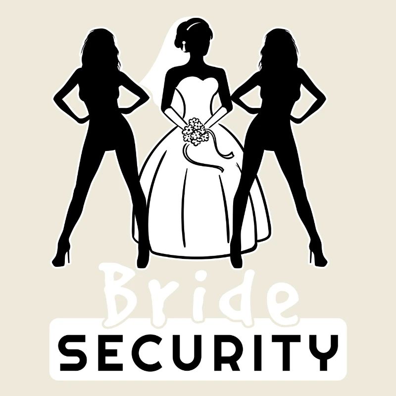 Bride Security Team Partnerlook Bachelor Fun