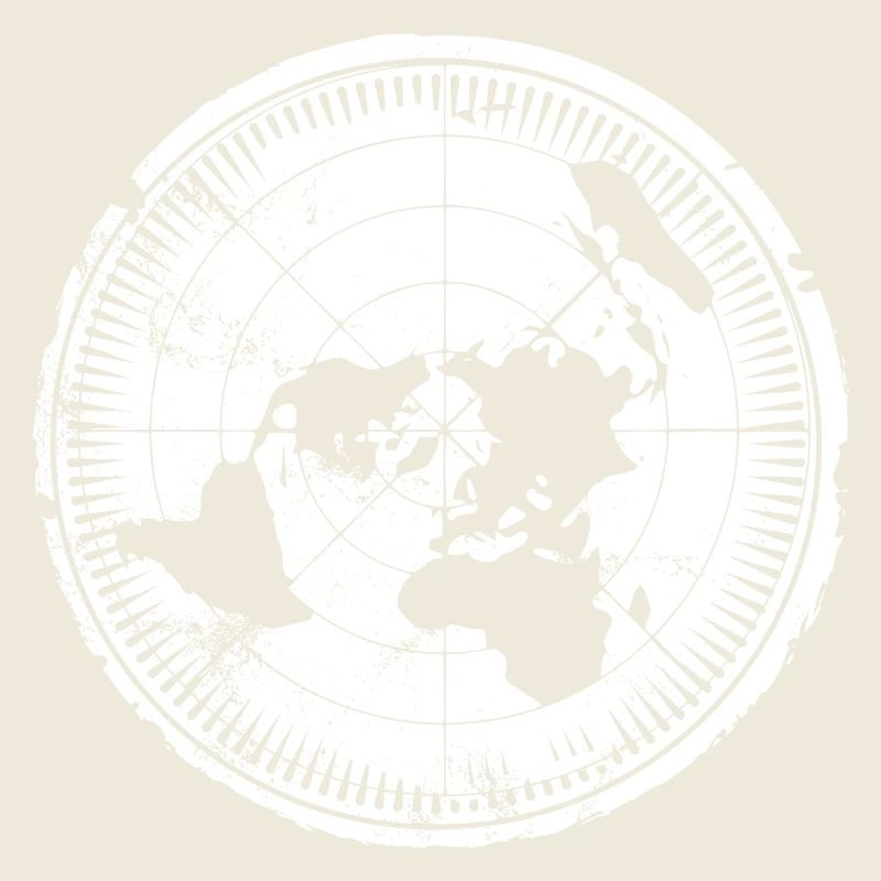 Flat Earth Map - Carte de la Terre plate