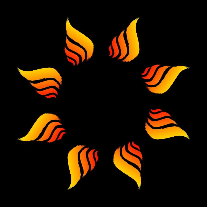 Fire circle circle shape