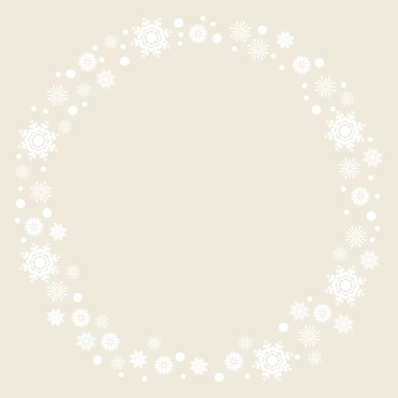 cadre de flocons de neige d'hiver