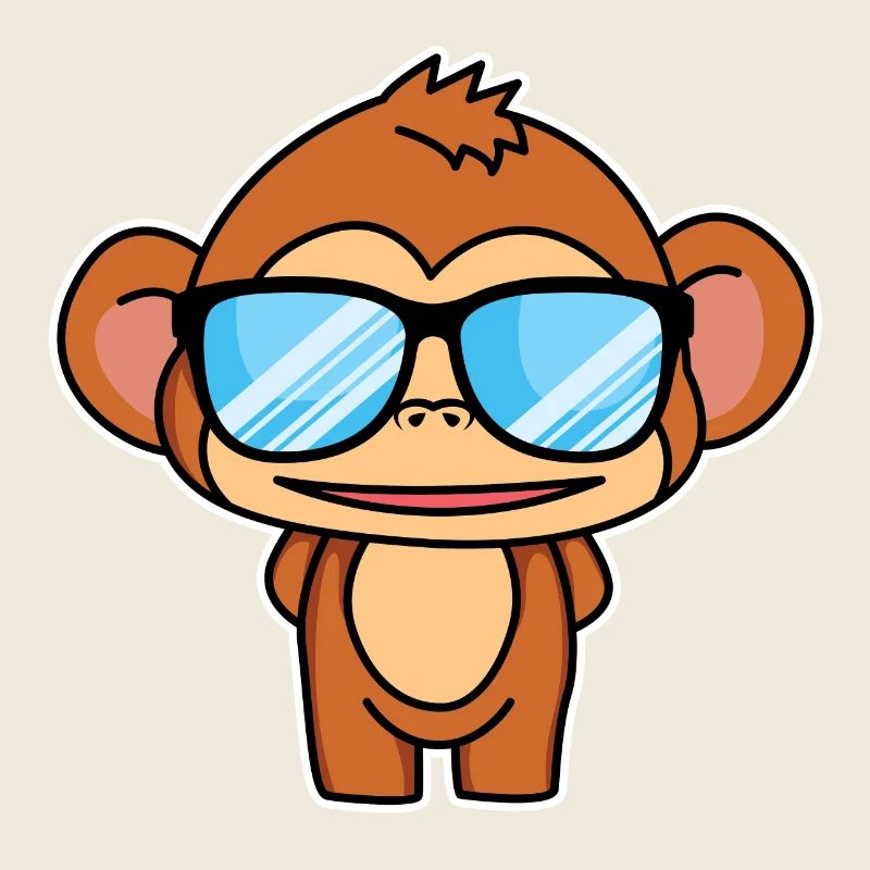 Petit singe intelligent - design