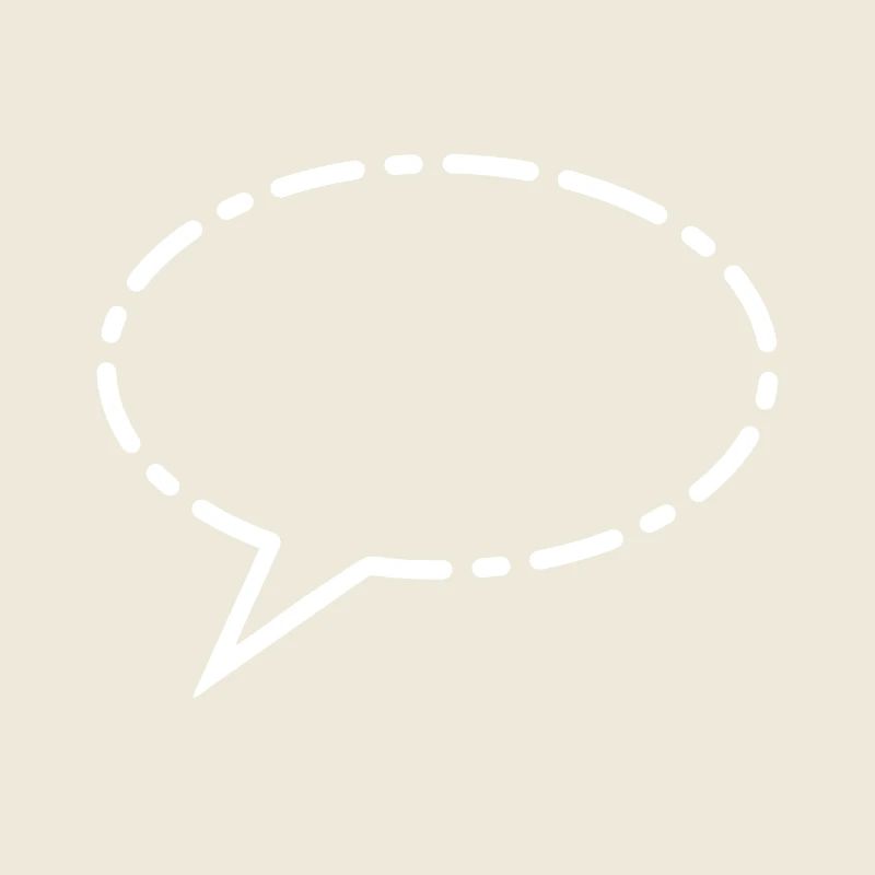 Speech bubble white