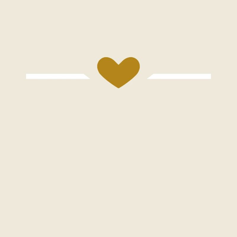 Linie Herz Gold