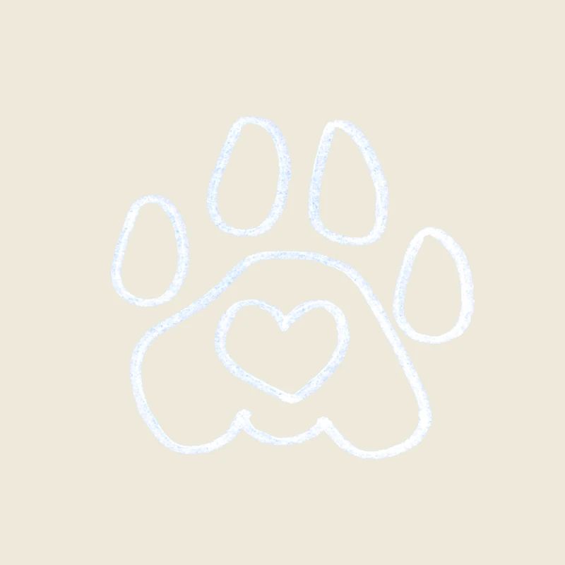 Empreinte de patte de chien