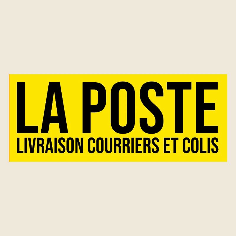 laposte livraison courriers et colis logo jaune