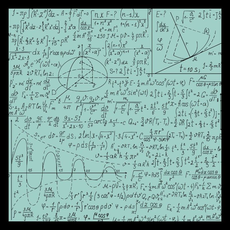 Math Equation Pattern, Math Formula Lover Gift