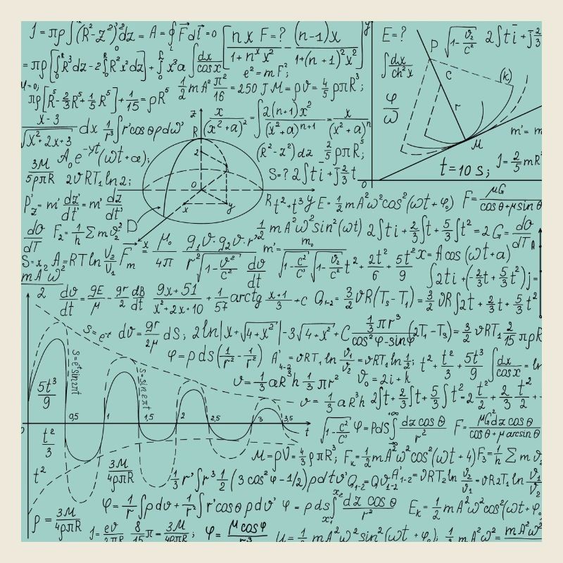Math Equation Pattern, Math Formula Lover Gift
