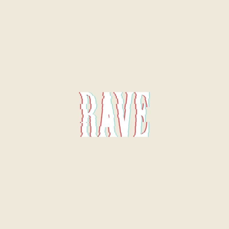 Musique électronique rave. Optiques déformées