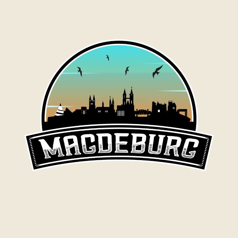 Magdeburg Germany Skyline German Souvenir