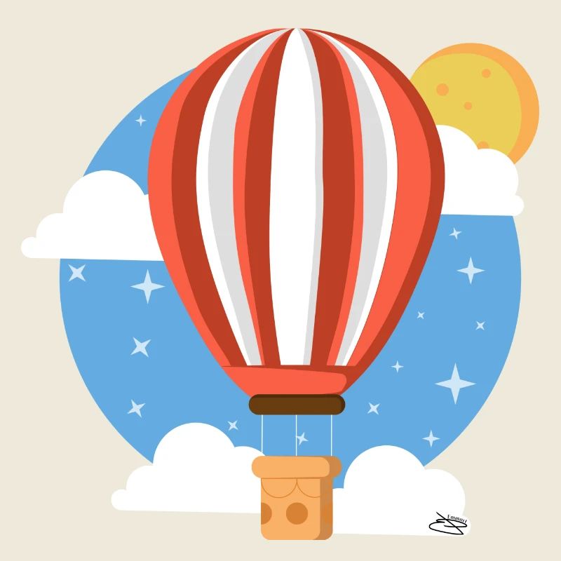 Colorful Celestial Balloon