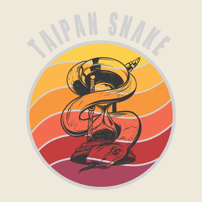 Conception de serpents Taipan / Idée cadeau