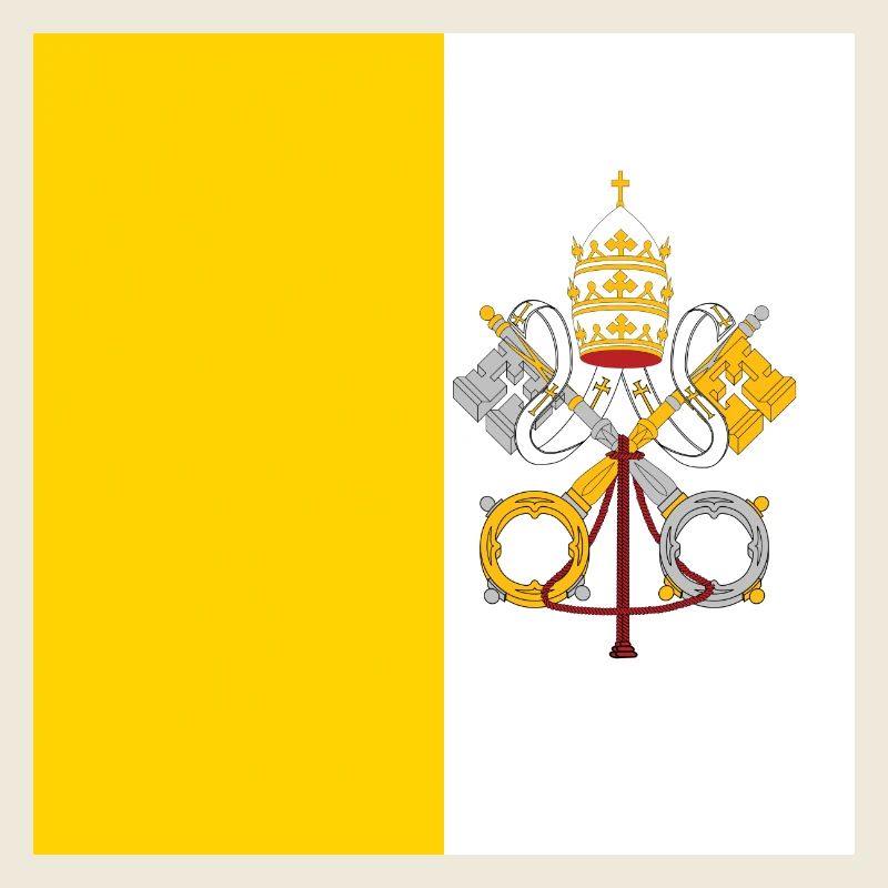 Drapeau de la Cité du Vatican, cadeau d’État papal catholique