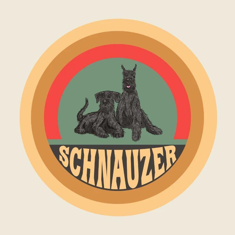 Schnauzer Vintage Hunde Design