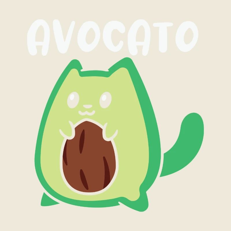 Avocato Funny Avocado Lover Cat