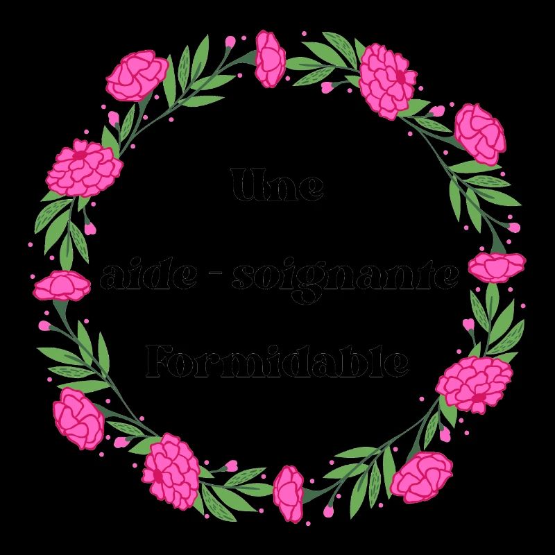 Une aide soignante formidable - couronne de fleurs