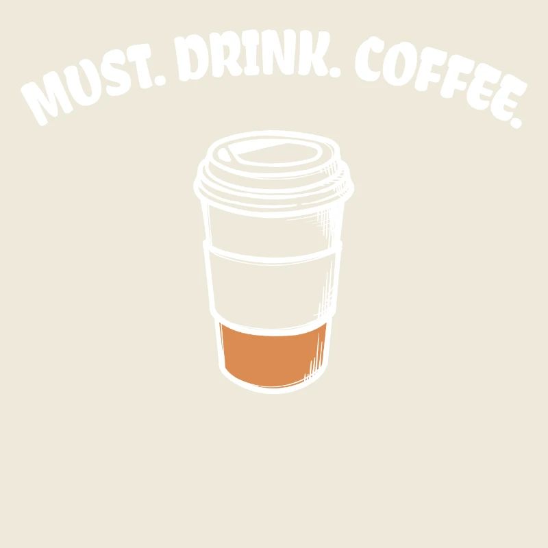 Caféine Coffee Lovers Coffee Drink Statement