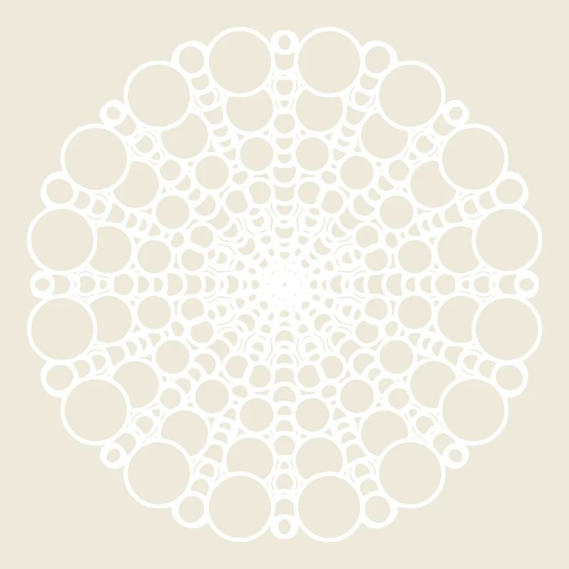 Cercles géométriques mandala Forme de motif rond