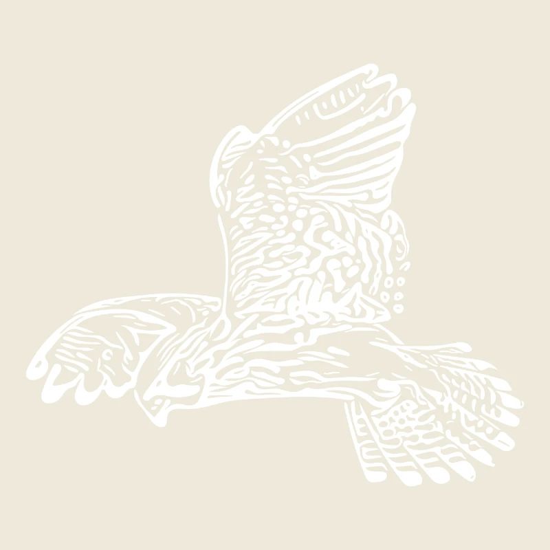 Elegant falcon with wings in vibrating flight