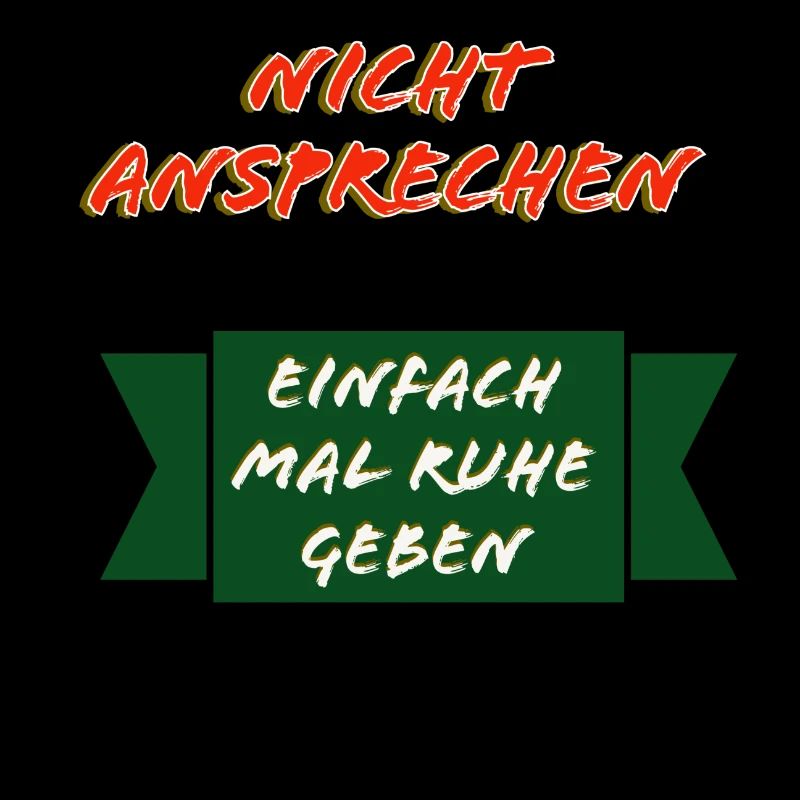 Nicht Ansprechen Ruhe Schild