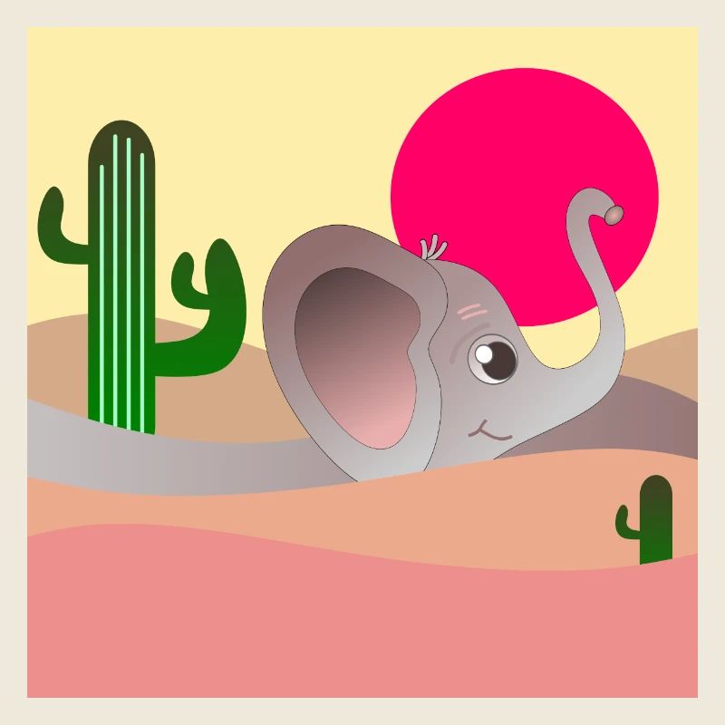 ELEPHANT DESERT LANDSCAPE - CACTI